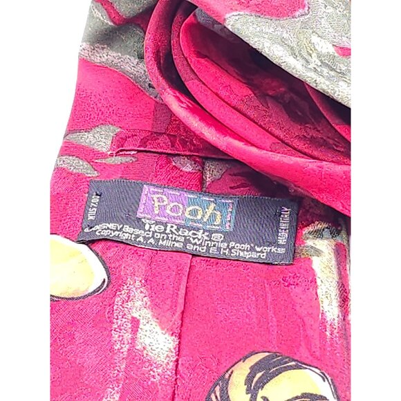 Disney Tigger Silk Men's Necktie In Red With Green & Yellow Accents - Picture 10 of 12